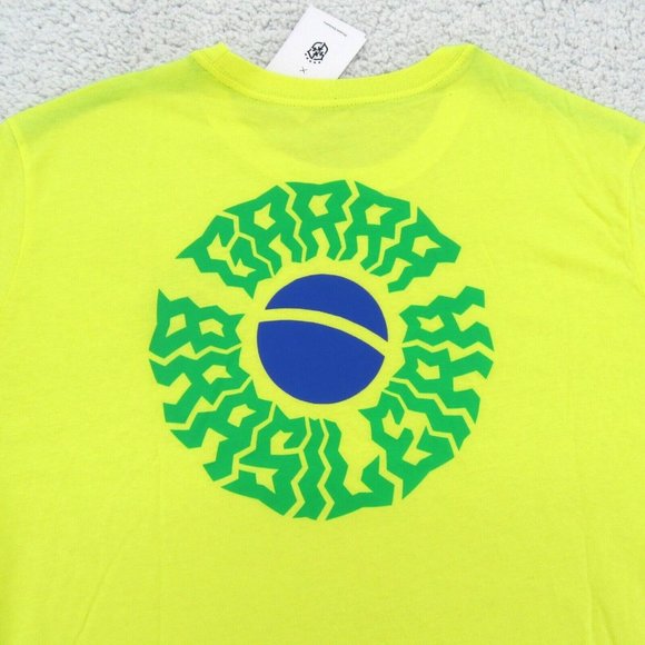 Nike Brazil Voice Graphic T-Shirt Mens Size Large Dynamic Yellow NEW - Picture 7 of 10
